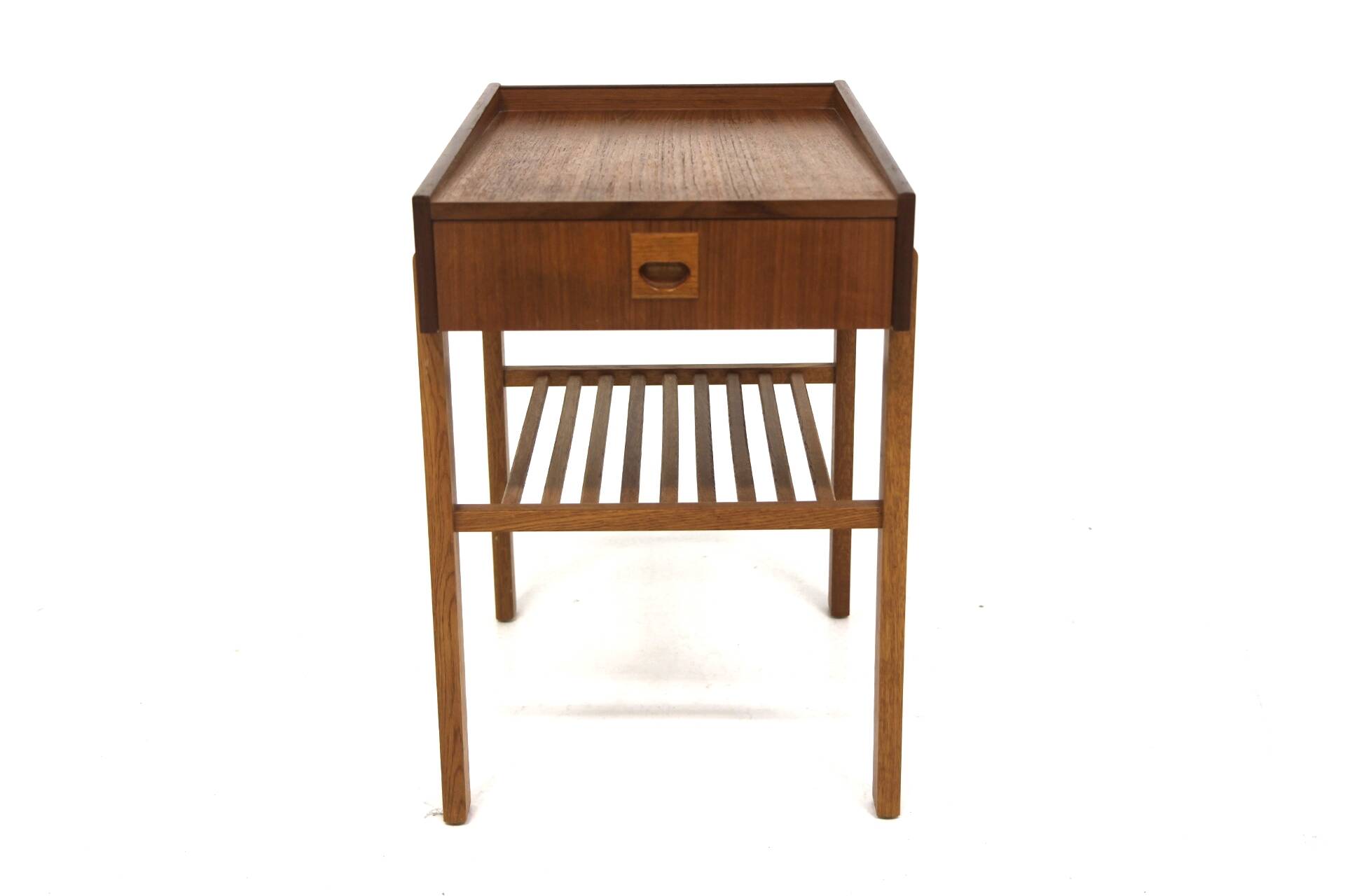 Teak and oak bedside table, Sweden, 1960