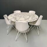 Aresbescato marble dining table by Eero Saarinen for Knoll