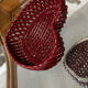 Empty Heart Pocket / Woven Ceramic Centrepiece - 1950s style