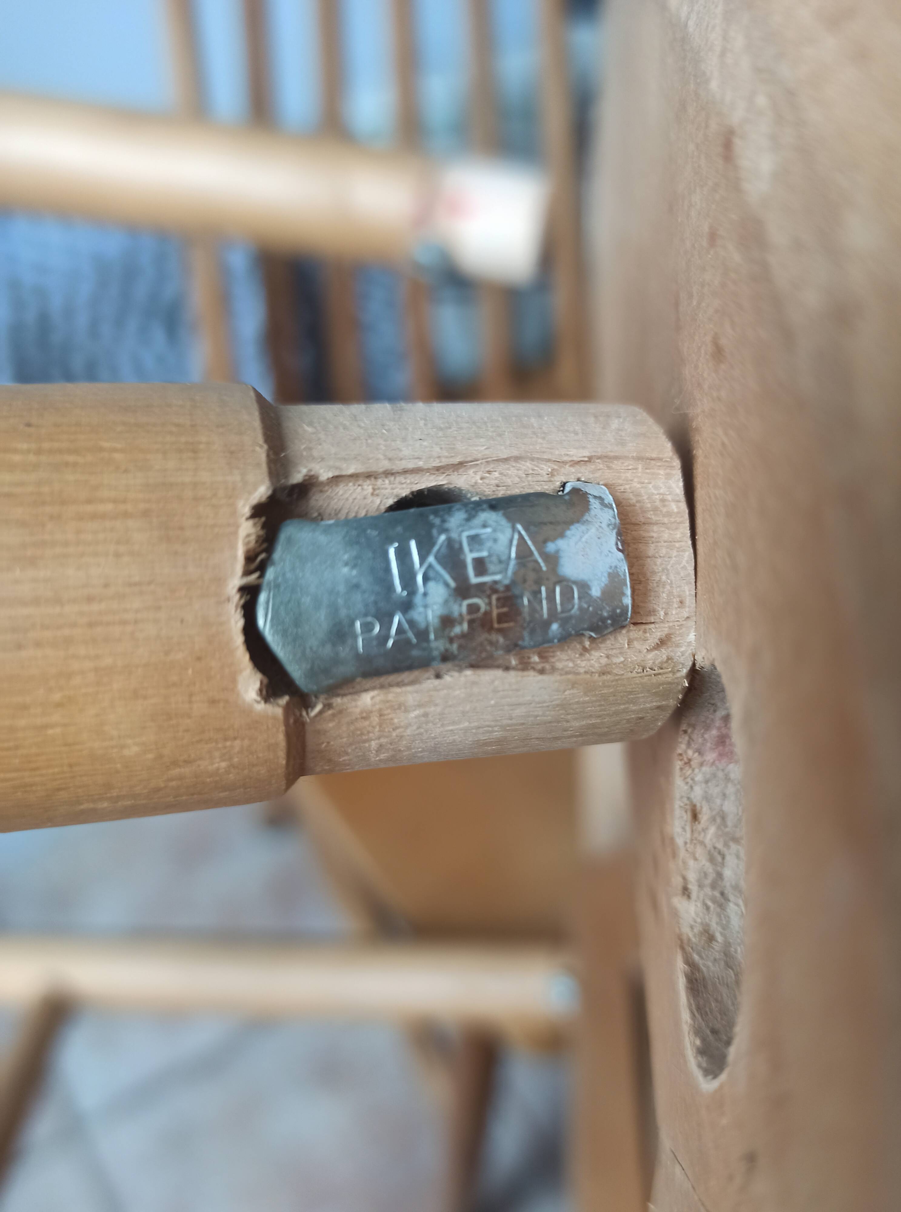 Chaises en bois vintage Ikea 1960