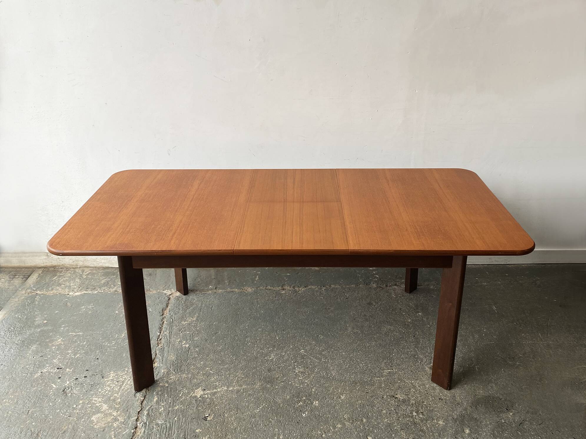 1960’s mid century G Plan dining table with 6 matching dining chairs