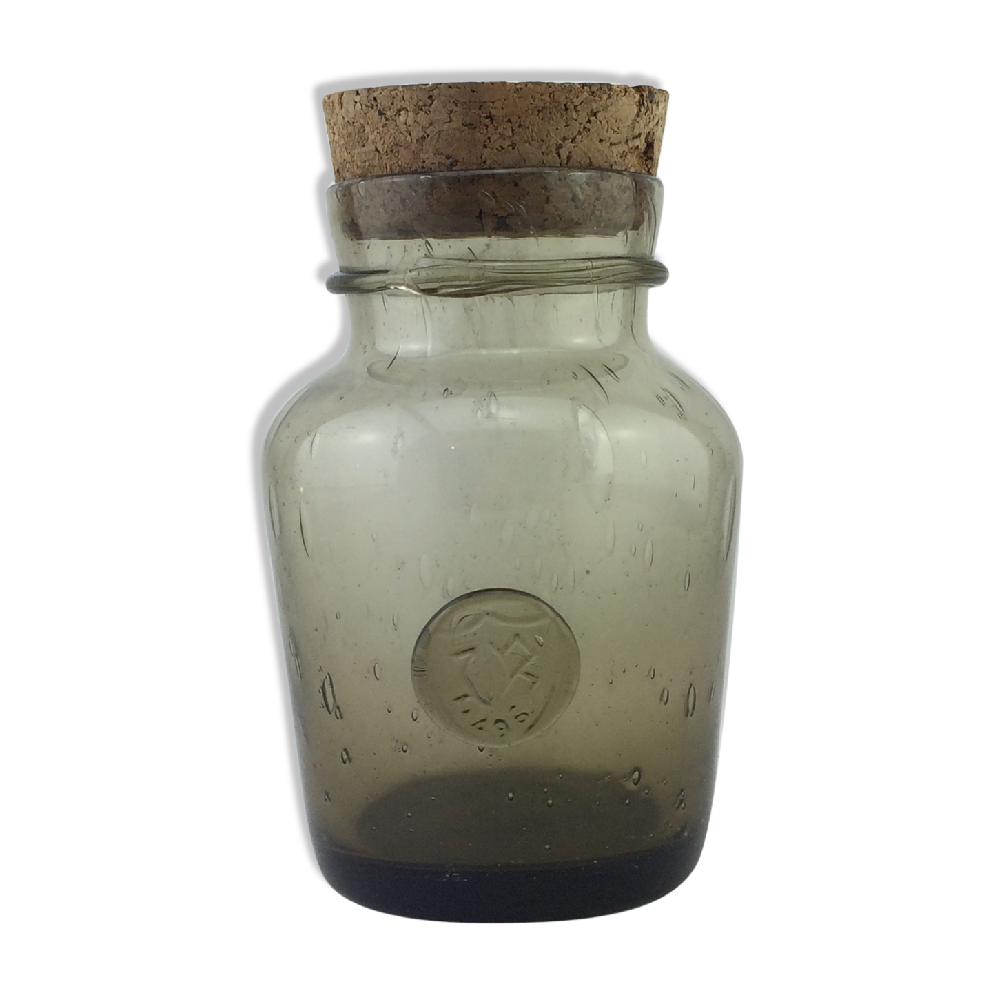 Pot or jar bubble glass La Rochere Biot