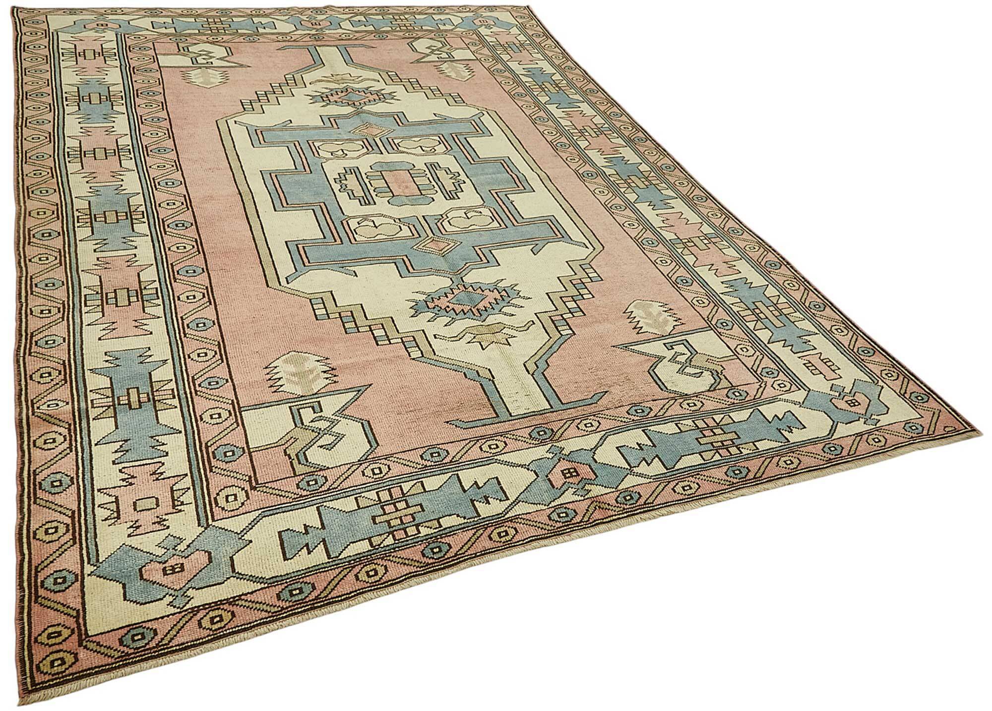 Tapis vintage anatolien turc 210 cm x 287 cm