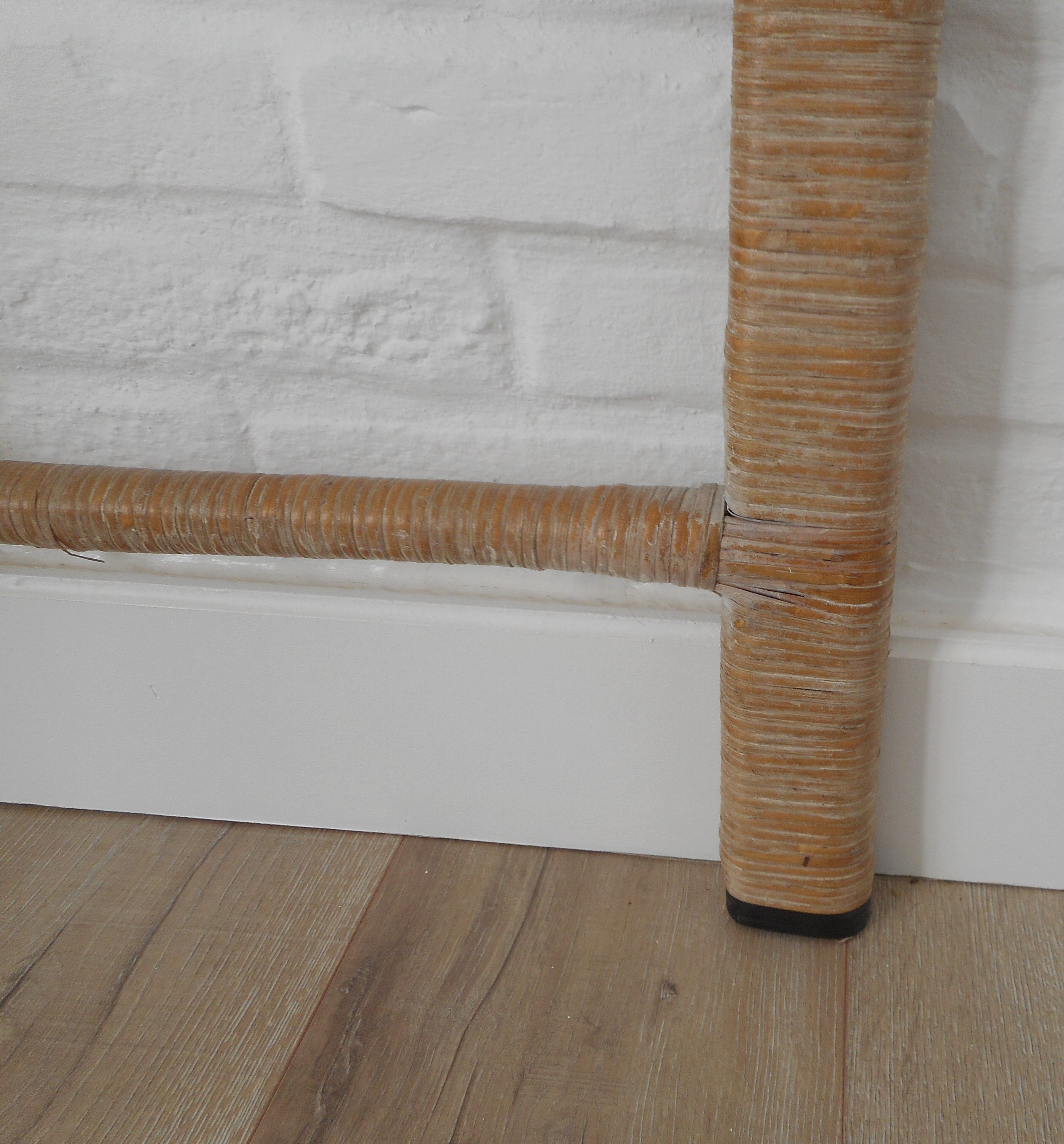 Headboard rattan peacock