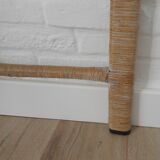 Headboard rattan peacock