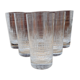 Set 6 verres a orangeadz Baccarat Nancy