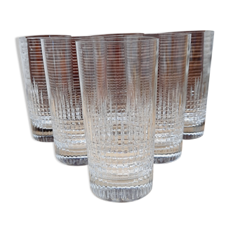 Set 6 verres a orangeadz Baccarat Nancy