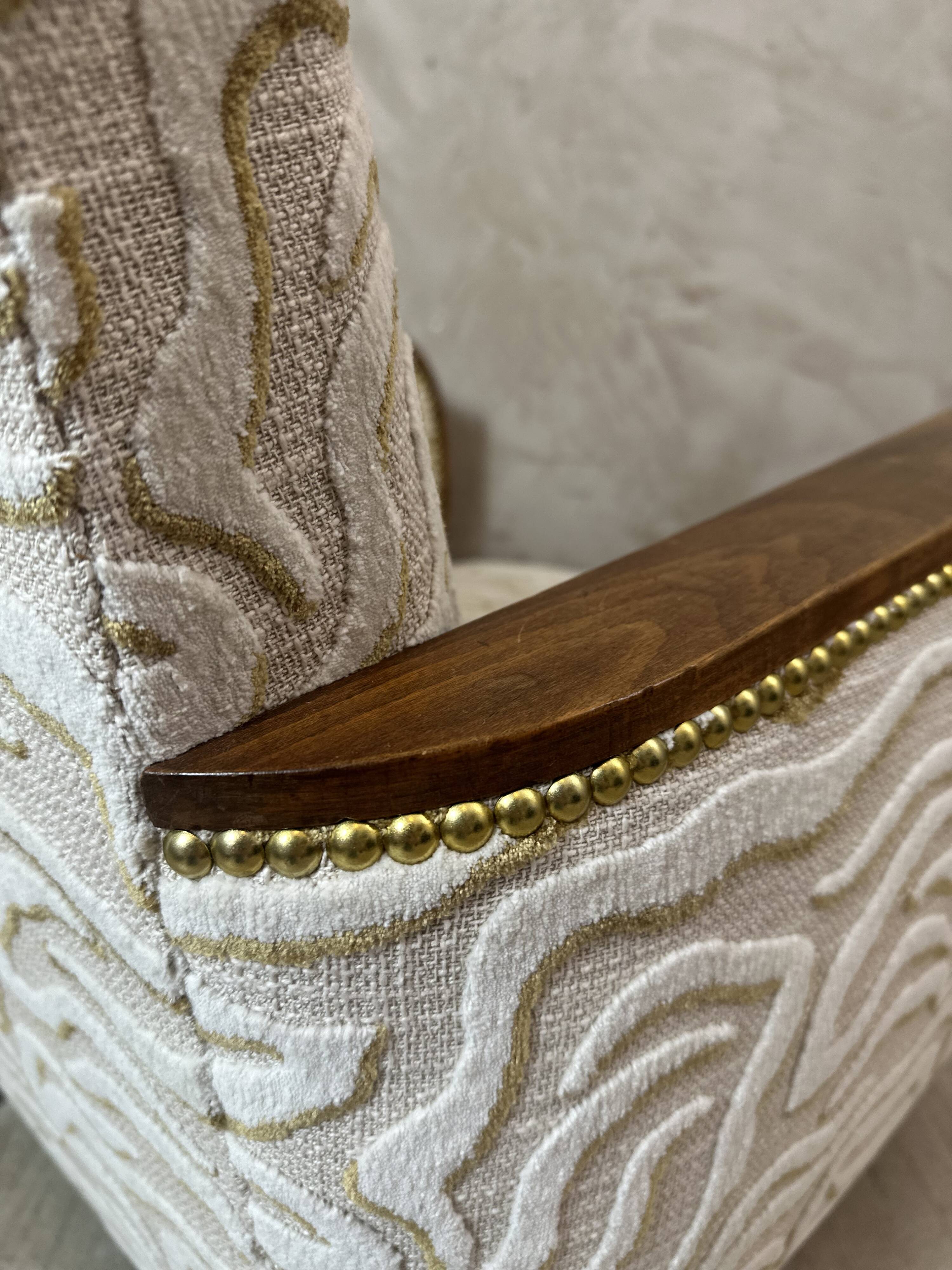 Art Deco armchair restored