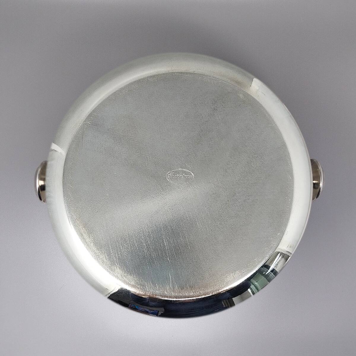 1960s Astonishing Silver Plated Ice Bucket by Sheratonn. Made in Italy.