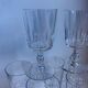 Set of 9 crystal wine glasses engraved early twentieth century