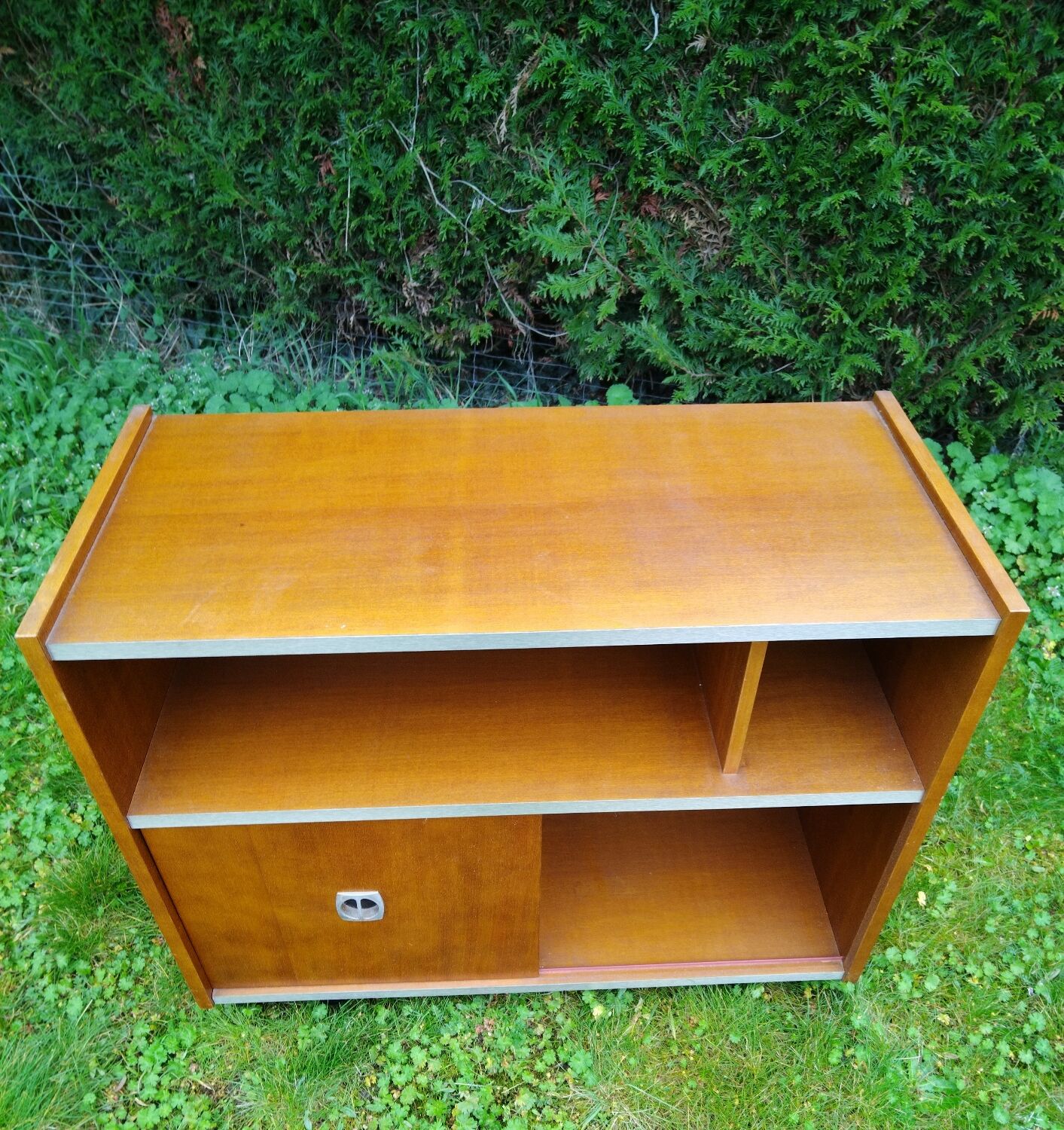Meuble hi-fi, vynile en Teck