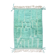 Authentic turquoise Beni Ouarain Berber rug with engraved patterns, 1.58 x 1.07 m