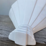 3 appliques en céramique blanche 1960