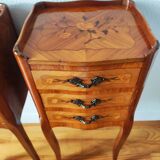 Paire de tables de chevet style Louis XV