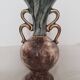 Vase vintage en faïence de H Bequet, Décor de cerf