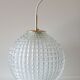 Suspension boule verre vintage