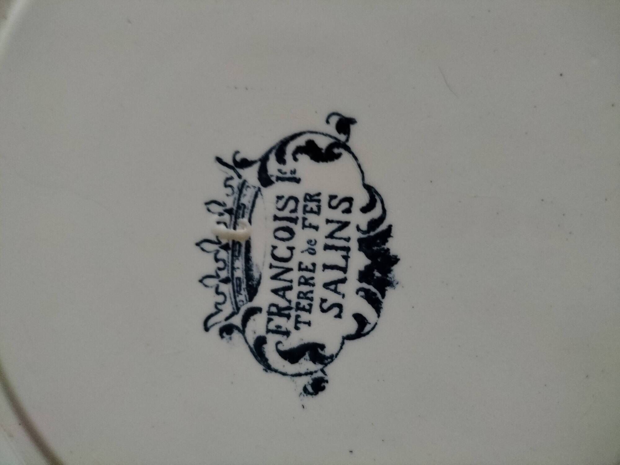 Pair of ironstone plates – Salins François Ier & KG