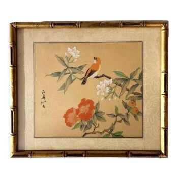 Vintage Chinese painting on silk