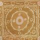 Vintage Turkish hand-knotted rug 124x136 cm