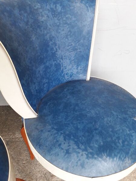 Pair of hairdresser chairs era art deco 1930