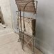 folding metal and wood florist shelves