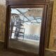 Large Trumeau mirror, wood, vintage, Henri I