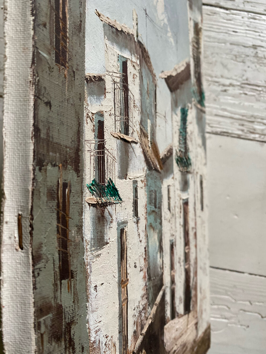 Peinture sur toile village d’Espagne