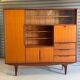 Very beautiful Scandinavian highboard in teak from the 1960s.