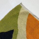 Handmade natural wool rug size 150 x 250 cm