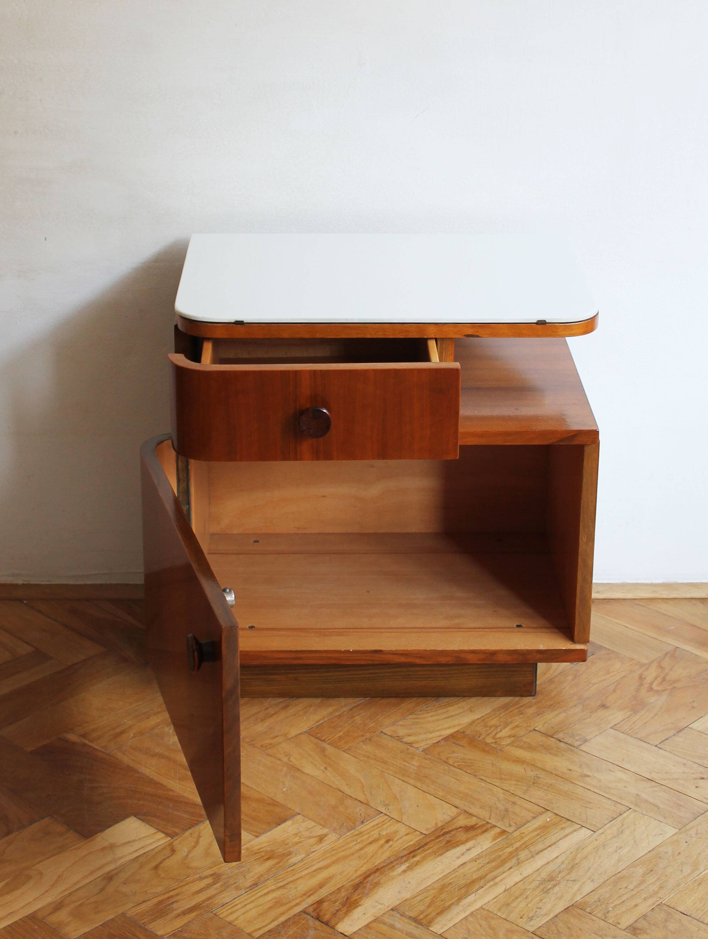 Pair of 1950s bedside tables