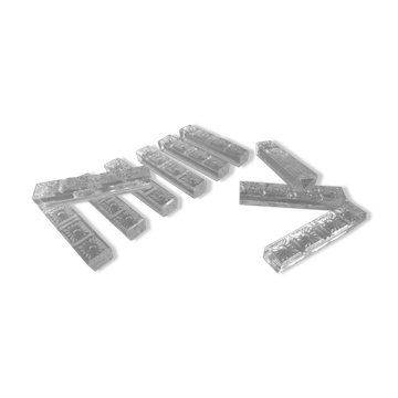 Knife holders made of chiseled crystal