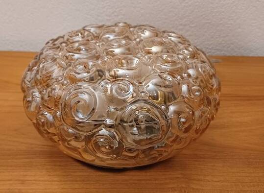 Helena Tynell smoked glass ceiling light - snail model 60/70