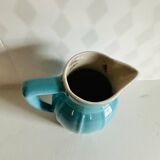 Vintage blue ceramic decanter
