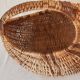 Old banana basket with wicker two colors