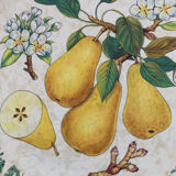 Faience pie dish decoration "pears"