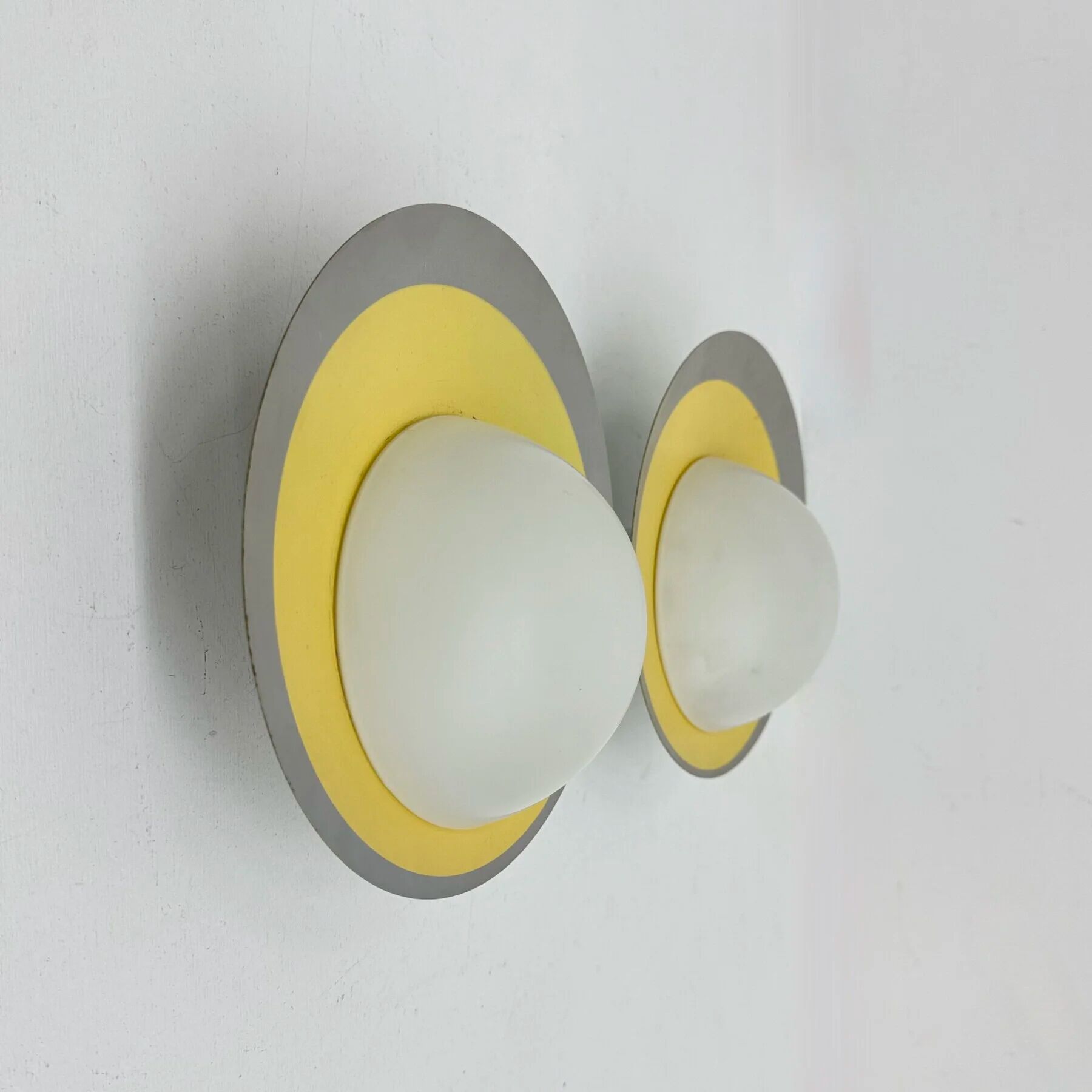 Pair of 2 Kaiser Leuchten wall lamps sconce, 1950s