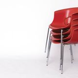 Set of 4 SCAB Design “Miss B” Chairs – Italian Stackable Chairs, 1990s