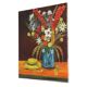 Flowers with Hat Still Life Painting Signed 60x50cm