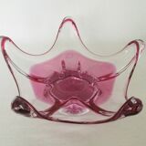 Coupe en cristal rose