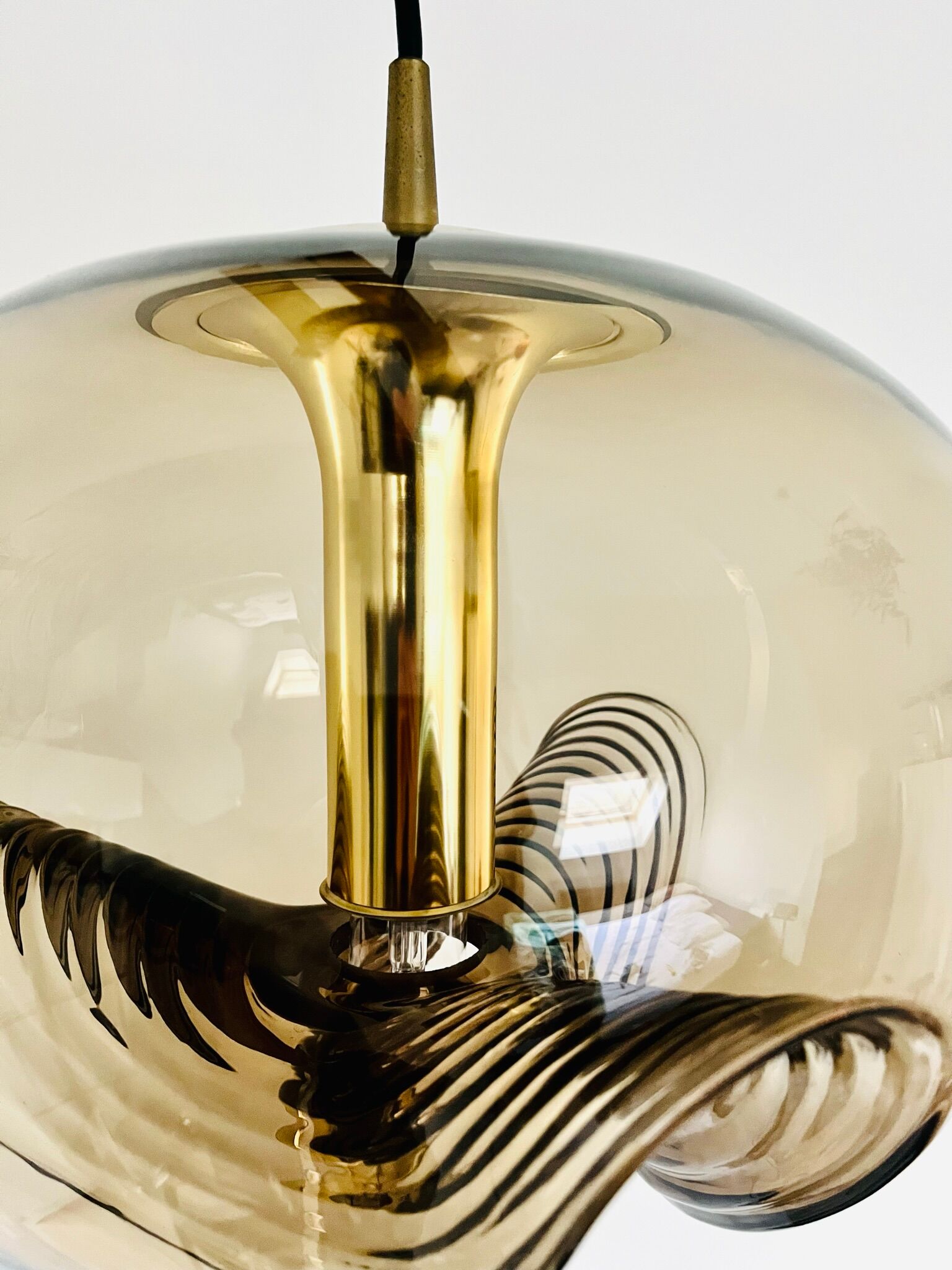 Glass pendant "Wave" / " Anemone" by Peill & Putzler