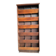 Old vintage wooden letter rack