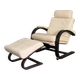Fauteuil Nelo et son repose-pieds en cuir, åke Fribyter pour Roche Bobois, vers 1980