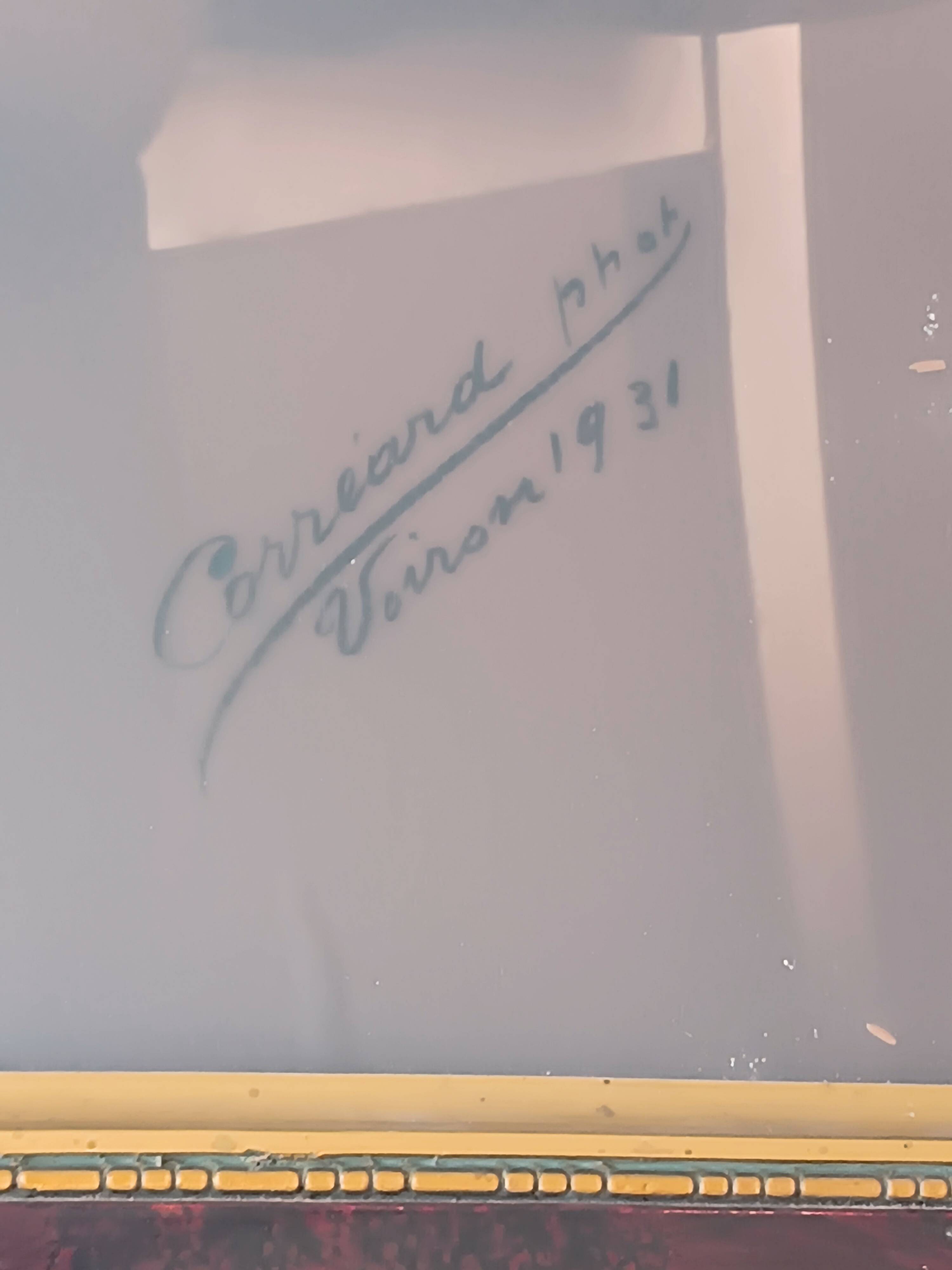 Large old photo portrait of a magistrate 1931