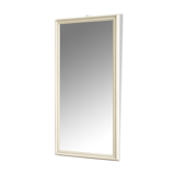 Mirror frame in white painted wood, Giuseppe Restelli Cristani, 1970s, , 119x60 cm