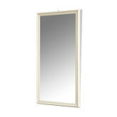 Mirror frame in white painted wood, Giuseppe Restelli Cristani, 1970s, , 119x60 cm
