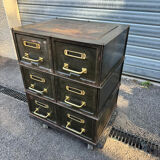 Meuble de bureau / atelier type Strafor ou Ronéo / Industriel