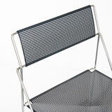 Vintage X-Line chair in enamelled and chromed metal by N.J. Haugesen for Bent Krogh