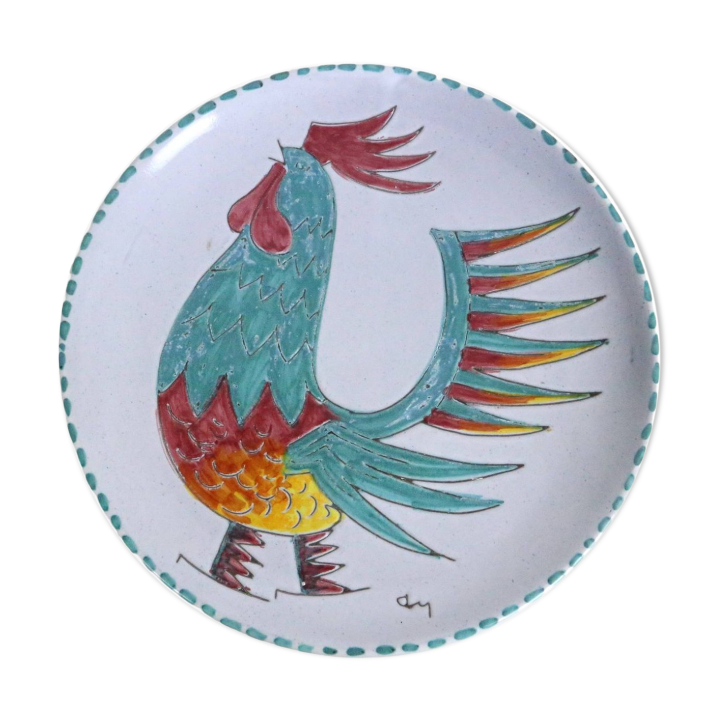 Vintage Rooster Plate