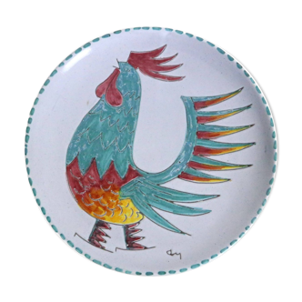 Assiette Coq Vintage