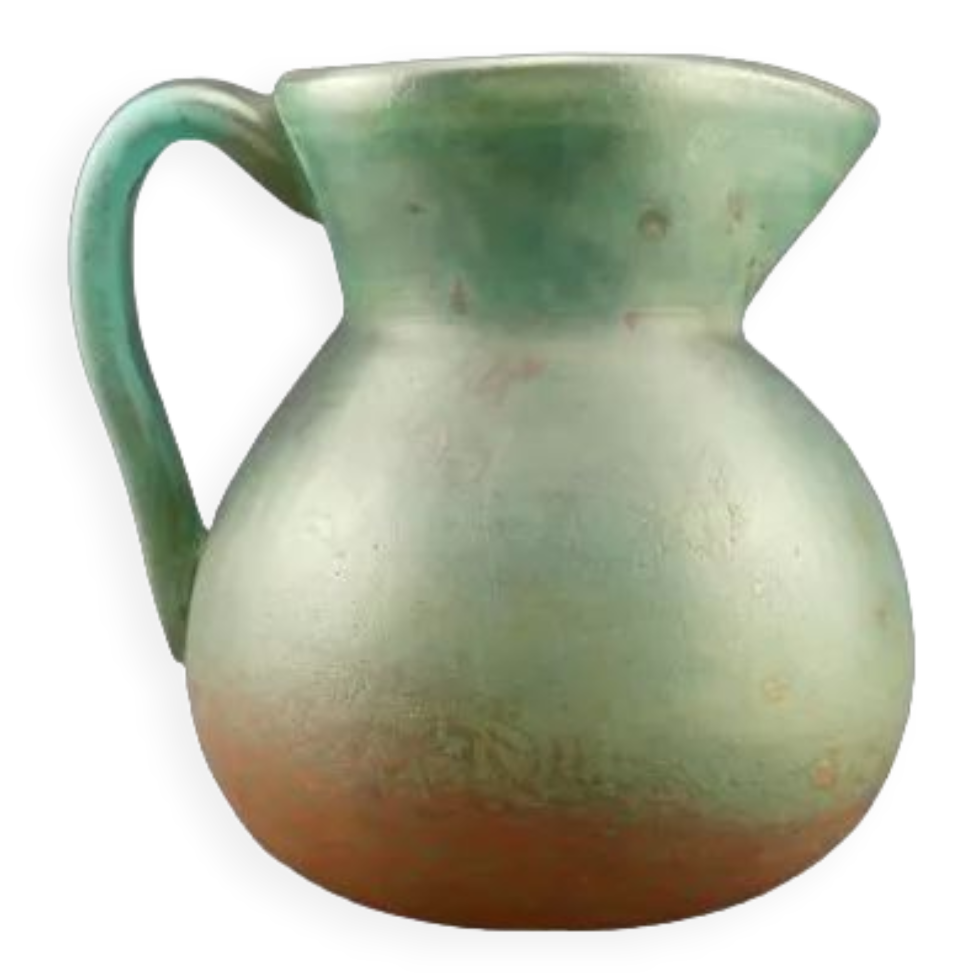 Glass paste pitcher signed De Feure for Daum